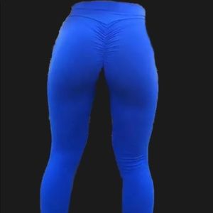 Blue Yoga Workout Fitness Sport Pants 🧘🏽‍♀️